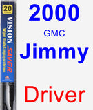 Driver Wiper Blade for 2000 GMC Jimmy - Vision Saver