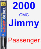 Passenger Wiper Blade for 2000 GMC Jimmy - Vision Saver