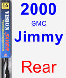 Rear Wiper Blade for 2000 GMC Jimmy - Vision Saver