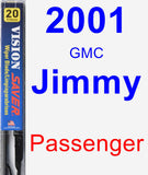Passenger Wiper Blade for 2001 GMC Jimmy - Vision Saver