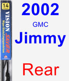 Rear Wiper Blade for 2002 GMC Jimmy - Vision Saver