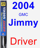 Driver Wiper Blade for 2004 GMC Jimmy - Vision Saver