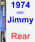 Rear Wiper Blade for 1974 GMC Jimmy - Vision Saver