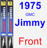 Front Wiper Blade Pack for 1975 GMC Jimmy - Vision Saver