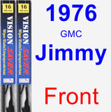 Front Wiper Blade Pack for 1976 GMC Jimmy - Vision Saver