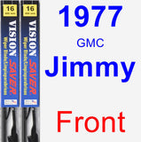 Front Wiper Blade Pack for 1977 GMC Jimmy - Vision Saver