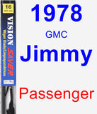 Passenger Wiper Blade for 1978 GMC Jimmy - Vision Saver