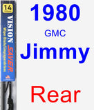 Rear Wiper Blade for 1980 GMC Jimmy - Vision Saver