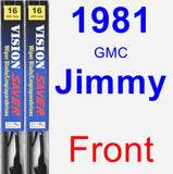 Front Wiper Blade Pack for 1981 GMC Jimmy - Vision Saver