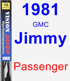 Passenger Wiper Blade for 1981 GMC Jimmy - Vision Saver