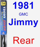 Rear Wiper Blade for 1981 GMC Jimmy - Vision Saver