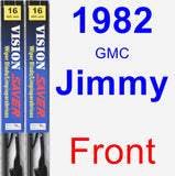 Front Wiper Blade Pack for 1982 GMC Jimmy - Vision Saver