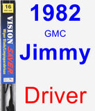 Driver Wiper Blade for 1982 GMC Jimmy - Vision Saver