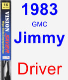 Driver Wiper Blade for 1983 GMC Jimmy - Vision Saver