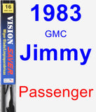 Passenger Wiper Blade for 1983 GMC Jimmy - Vision Saver