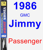 Passenger Wiper Blade for 1986 GMC Jimmy - Vision Saver