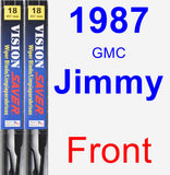 Front Wiper Blade Pack for 1987 GMC Jimmy - Vision Saver