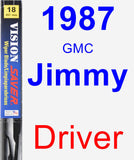 Driver Wiper Blade for 1987 GMC Jimmy - Vision Saver