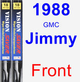 Front Wiper Blade Pack for 1988 GMC Jimmy - Vision Saver