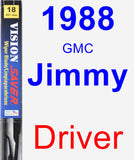 Driver Wiper Blade for 1988 GMC Jimmy - Vision Saver