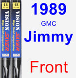 Front Wiper Blade Pack for 1989 GMC Jimmy - Vision Saver