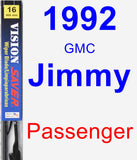 Passenger Wiper Blade for 1992 GMC Jimmy - Vision Saver