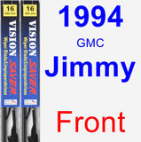 Front Wiper Blade Pack for 1994 GMC Jimmy - Vision Saver