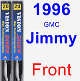 Front Wiper Blade Pack for 1996 GMC Jimmy - Vision Saver