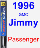 Passenger Wiper Blade for 1996 GMC Jimmy - Vision Saver
