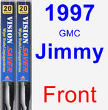 Front Wiper Blade Pack for 1997 GMC Jimmy - Vision Saver