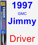 Driver Wiper Blade for 1997 GMC Jimmy - Vision Saver