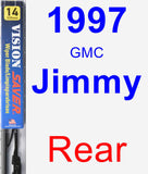 Rear Wiper Blade for 1997 GMC Jimmy - Vision Saver