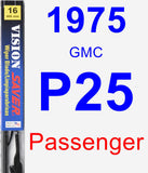 Passenger Wiper Blade for 1975 GMC P25 - Vision Saver