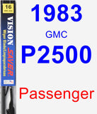 Passenger Wiper Blade for 1983 GMC P2500 - Vision Saver