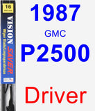 Driver Wiper Blade for 1987 GMC P2500 - Vision Saver