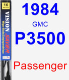 Passenger Wiper Blade for 1984 GMC P3500 - Vision Saver