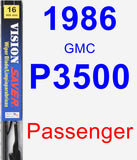 Passenger Wiper Blade for 1986 GMC P3500 - Vision Saver