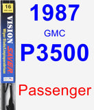 Passenger Wiper Blade for 1987 GMC P3500 - Vision Saver