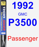 Passenger Wiper Blade for 1992 GMC P3500 - Vision Saver