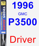 Driver Wiper Blade for 1996 GMC P3500 - Vision Saver