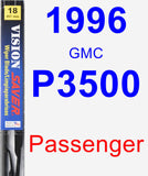 Passenger Wiper Blade for 1996 GMC P3500 - Vision Saver