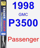 Passenger Wiper Blade for 1998 GMC P3500 - Vision Saver