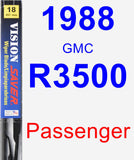 Passenger Wiper Blade for 1988 GMC R3500 - Vision Saver