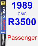 Passenger Wiper Blade for 1989 GMC R3500 - Vision Saver