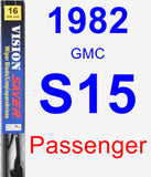 Passenger Wiper Blade for 1982 GMC S15 - Vision Saver
