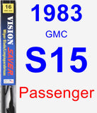 Passenger Wiper Blade for 1983 GMC S15 - Vision Saver