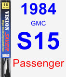 Passenger Wiper Blade for 1984 GMC S15 - Vision Saver