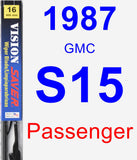 Passenger Wiper Blade for 1987 GMC S15 - Vision Saver