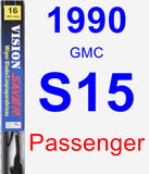 Passenger Wiper Blade for 1990 GMC S15 - Vision Saver