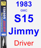 Driver Wiper Blade for 1983 GMC S15 Jimmy - Vision Saver